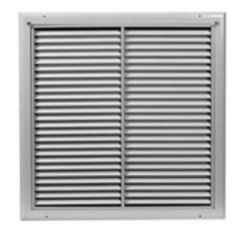 AirGuide RF2DSME WH 08X08, 8x8 Return Air Filter Grille, White Aluminum Filter Back Vent Cover, Fits 71/2x71/2x1 Filter