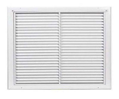 AirGuide RF2T WH 24X24, 24x24 T-Bar Lay-In Return Air Filter Grille, White Aluminum Filter Back Vent Cover, Fits 231/2x231/2x1 Filter