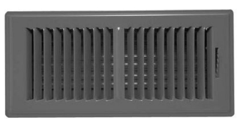 AirMate 01401406BR, 14x6 Air Register, Brown Steel Sidewall & Ceiling Air Vent