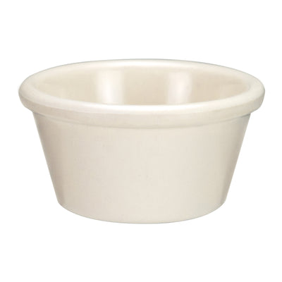 Winco RP-6B 6 Oz Ramekin Plain Bone Melamine Break-Resistant Dishwasher Safe