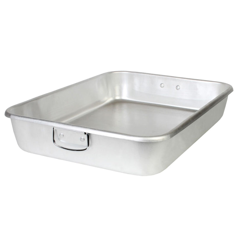 Thunder Group ALRP9605 24 Inch Double Roasting Pan Aluminum with Drop Loop Handles