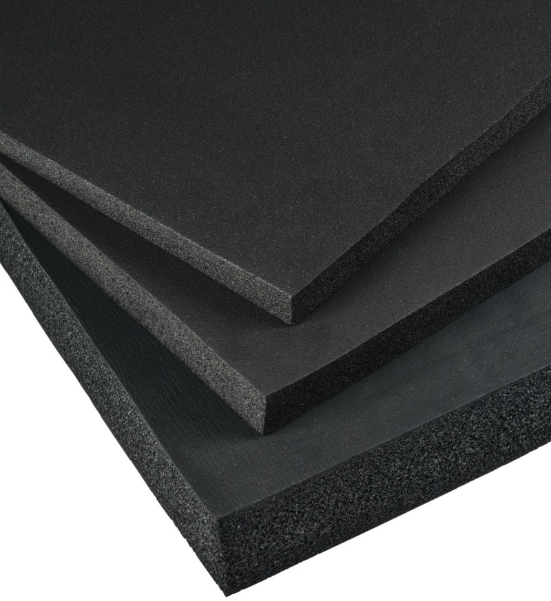 Armacell IPAPS12043, 1/2 in x 48 in x 36 in Insulation Sheet, Black Closed-Cell Foam, R2.1, Sold per Sheet