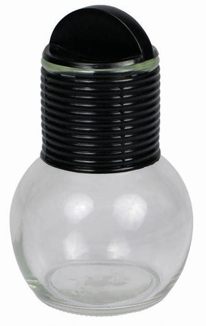 Winco GHT-10 10 Oz Hottle Decanter with Black Plastic Lid Glass