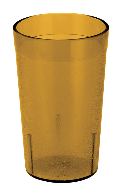 Winco PTP-05A 5 Oz Tumbler Break-Resistant Dishwasher Safe Plastic Amber