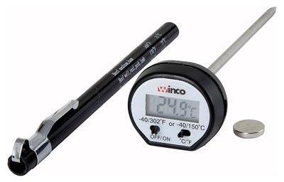 Winco TMT-DG1 Pocket Thermometer Digital 4-3/4 Inch Probe with Clip