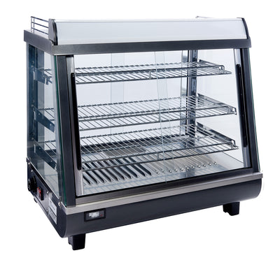 Winco HDM-26 26-1/2 Inch Heated Display Merchandiser Countertop with 3 Shelves