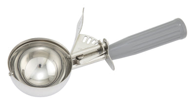 Winco ICD-8 4 Oz Ice Cream Disher Gray Plastic Handle Stainless Steel
