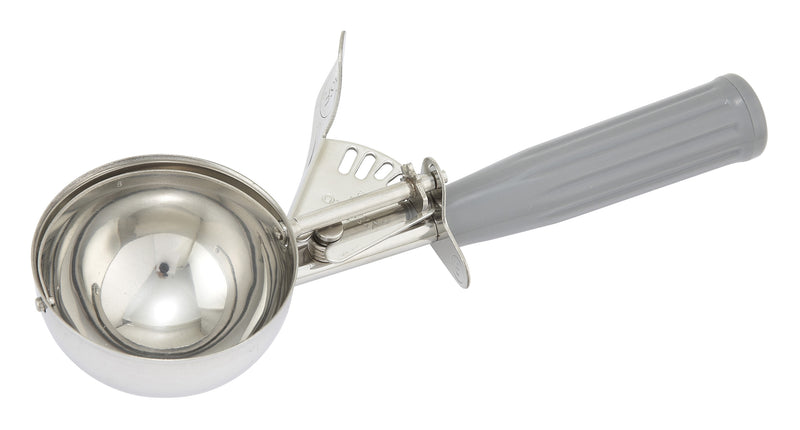 Winco ICD-8 4 Oz Ice Cream Disher Gray Plastic Handle Stainless Steel