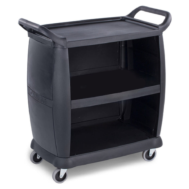 Carlisle CC2036P03 36 Inch Bus Cart Polypropylene 300 lb Capacity Black