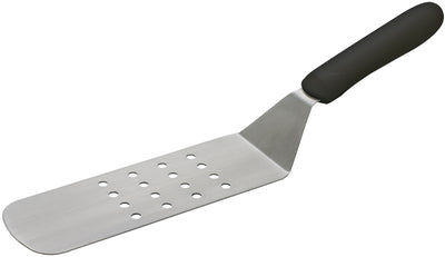 Winco TKP-91 8-1/4 Inch Perforated Turner with Polypropylene Black Handle