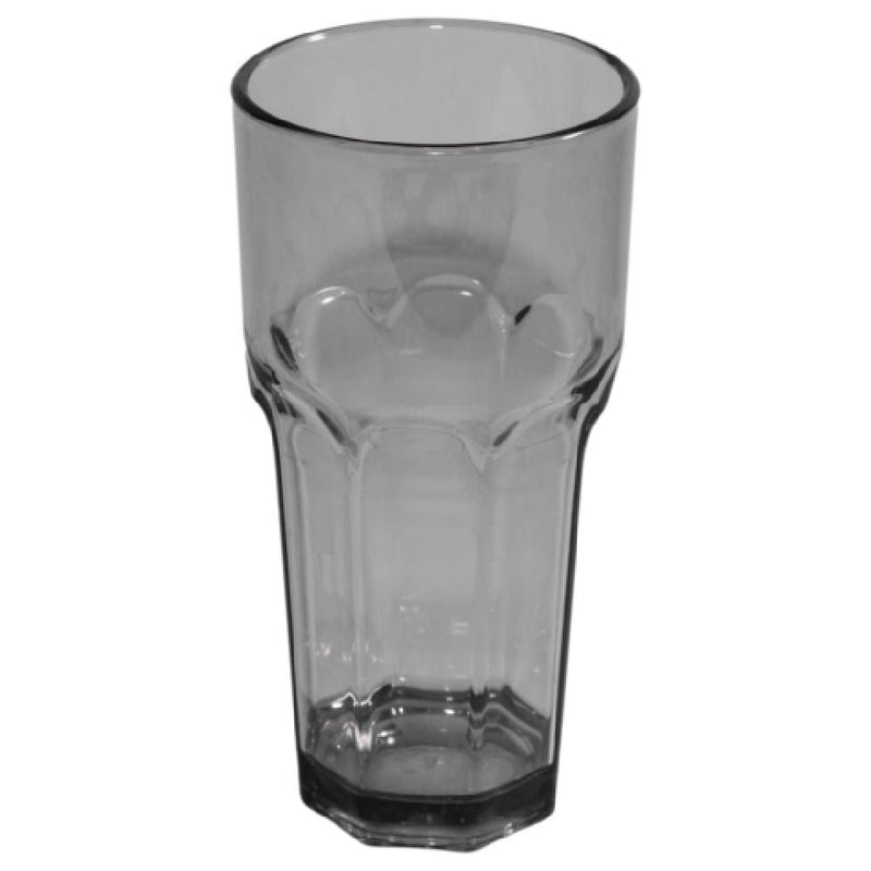 Carlisle 581418 14 Oz Tumbler SAN Black Flush Fill Textured Finish