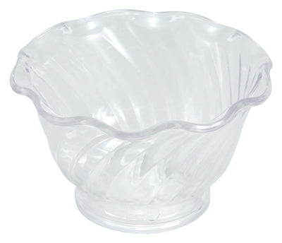 Winco ICC-5C 5 Oz Ice Cream/Berry Dish BPA Free SAN Plastic Clear