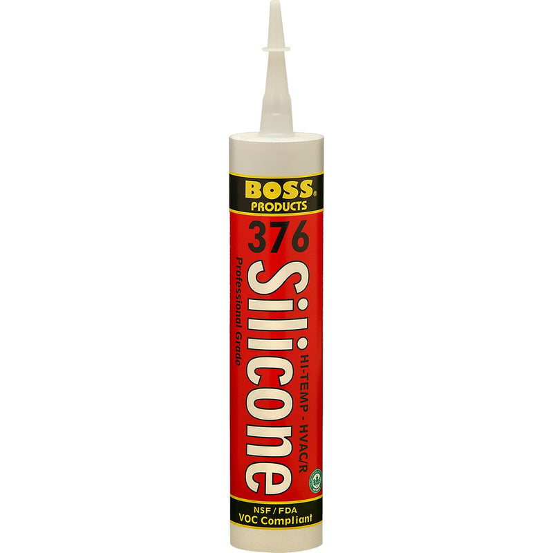 BOSS 142336, 37610 - 376-10 Hi-Temp HVAC/R Silicone, Red, 10.1 oz