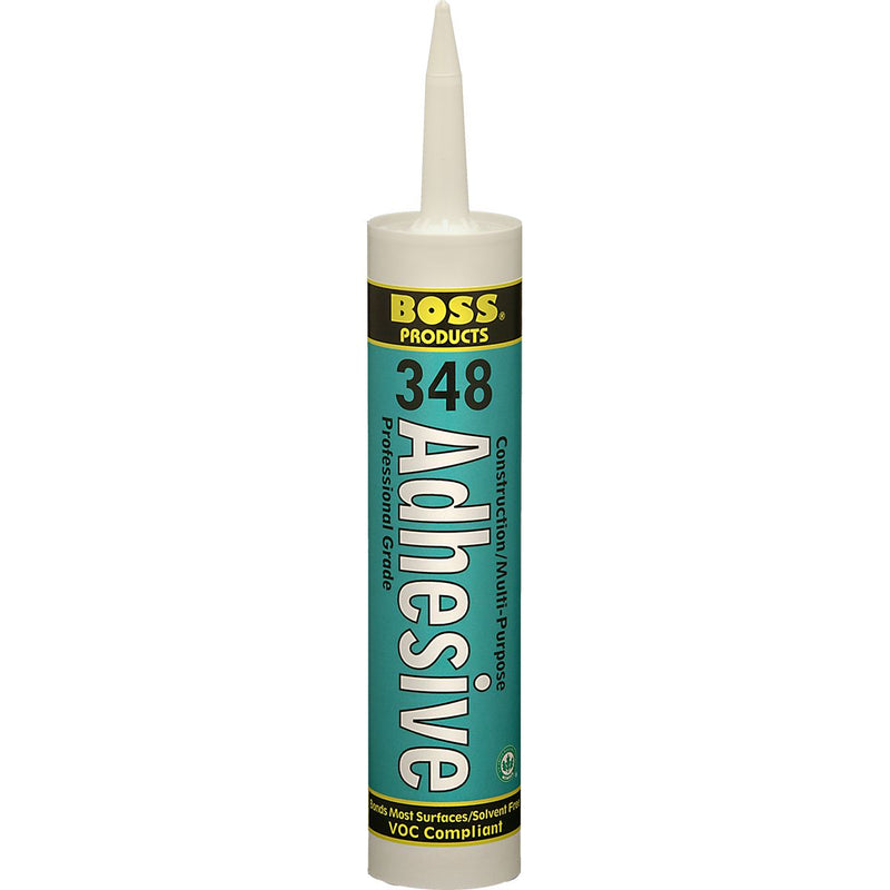 BOSS 04050WH10, 348-00 Multi-Purpose Construction Adhesive (White)
