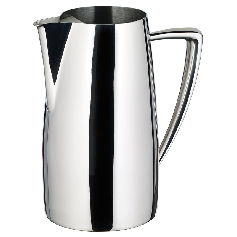 Winco Z-MC-WP64 64 Oz Water Pitcher with Ice Guard Stainless Steel Mirror Finish