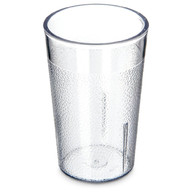 Carlisle 5501-8107 5 Oz Stackable Tumbler Textured Clear SAN Plastic
