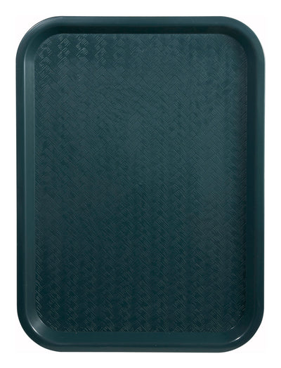Winco FFT-1014G Green Fast Food Cafeteria Tray - 10 by 14 Inch BPA-Free Polypropylene