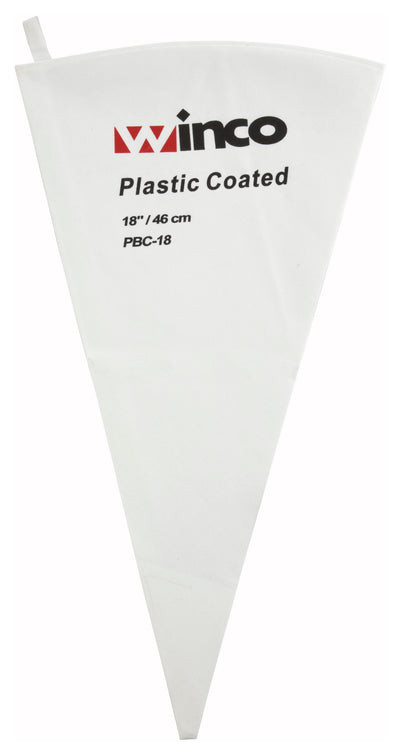 Winco PBC-18 18 Inch Pastry Bag Cotton Outside Polyurethane Coated