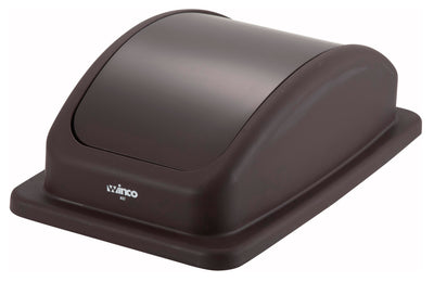Winco PTCL-23B Cover for PTC-23B Brown Polypropylene Trash Receptacle Lid