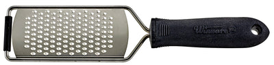 Winco VP-311 10 Inch Grater with Small Holes Stainless Steel Soft Grip Black