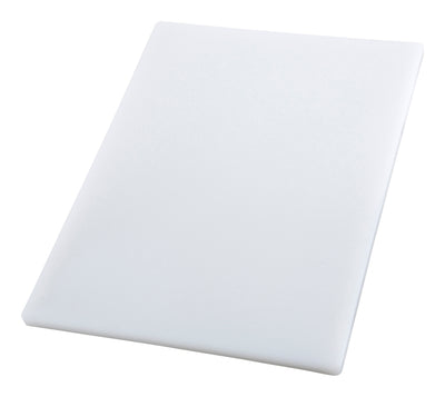 Winco CBH-1824 24 Inch Rectangular Cutting Board BPA Free White Plastic