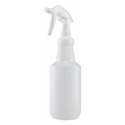 Winco PSR-9W 28 Oz Plastic Spray Bottle Ergonomic White Sprayer