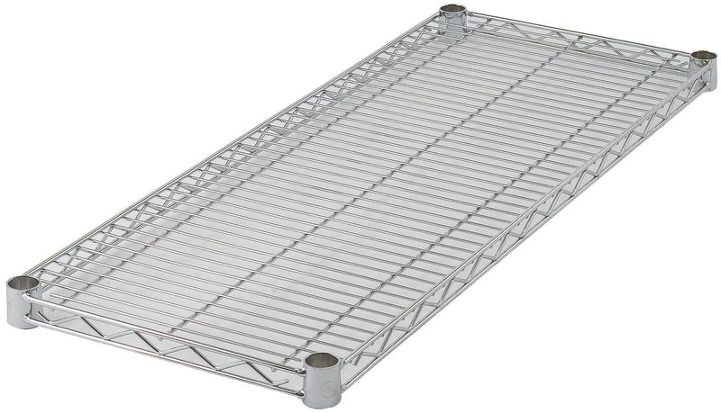 Winco VC-1448 48 Inch Shelf Wire Chrome Plated with 4 Sleeve Clips