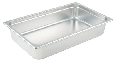 Winco SPJL-104 20-3/4 Inch Full-Size Steam Table Pan - 25 Gauge Stainless Steel Anti-Jam