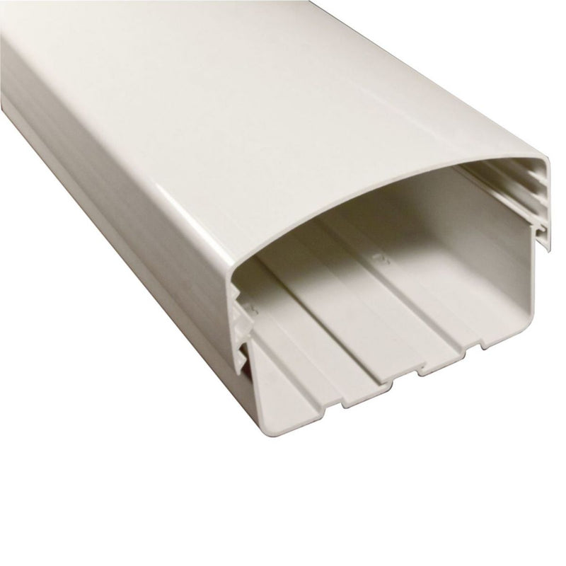 CoverGuard CGDUC786, CGDUC78 - 78 in Plastic Line Set Cover Duct For Concealing and Protecting HVAC Lines, White