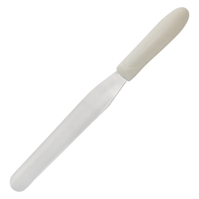 Winco TWPS-7 7-15/16 Inch Bakery Spatula with Stainless Steel Blade White Handle