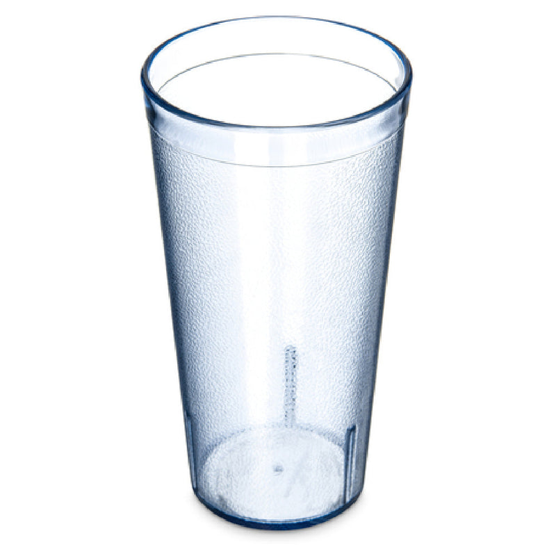 Carlisle 5220-854 20 Oz Stackable Tumbler Plastic Blue Textured SAN
