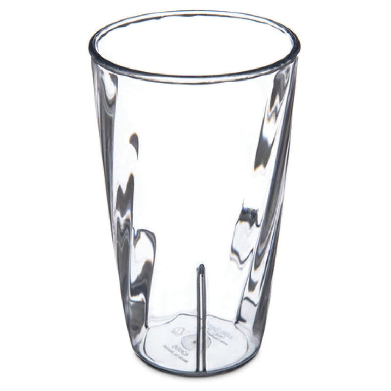 Carlisle 4366307 8 Oz Swirl Tumbler Clear Polycarbonate Dishwasher Safe