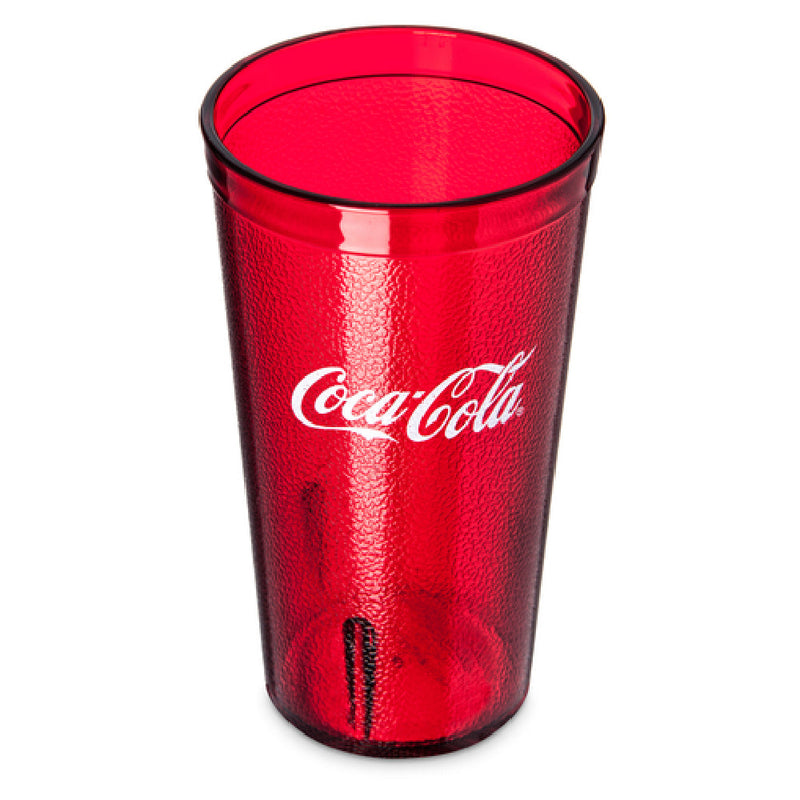 72 Pack Carlisle 52163550D 16 Oz Tumbler Textured Red SAN Plastic Dishwasher Safe