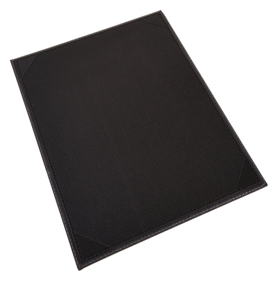 Winco LMS-811BK Letter Size Menu Cover Leather-like Black with Picture Corners