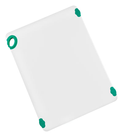 Winco CBN-1824GR 18 Inch Rectangular Cutting Board with Rubber Grip Hook Green Co-Polymer
