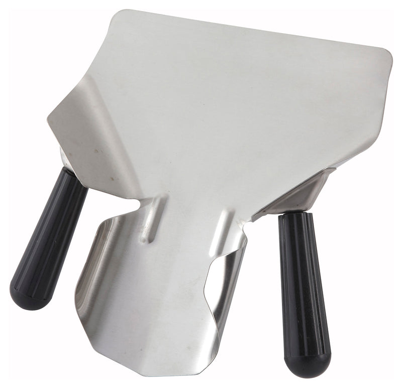 Winco FFB-2 French Fry Bagger - Dual Handle Black Bakelite Stainless Steel Scoop QSR