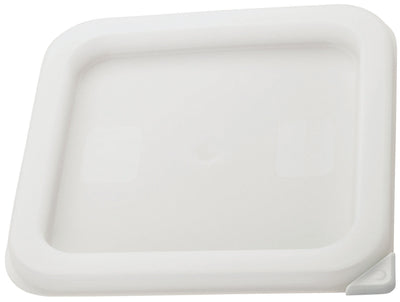 Winco PECC-S 7-3/8 Inch White Polyethylene Container Cover for 2 & 4 Qt
