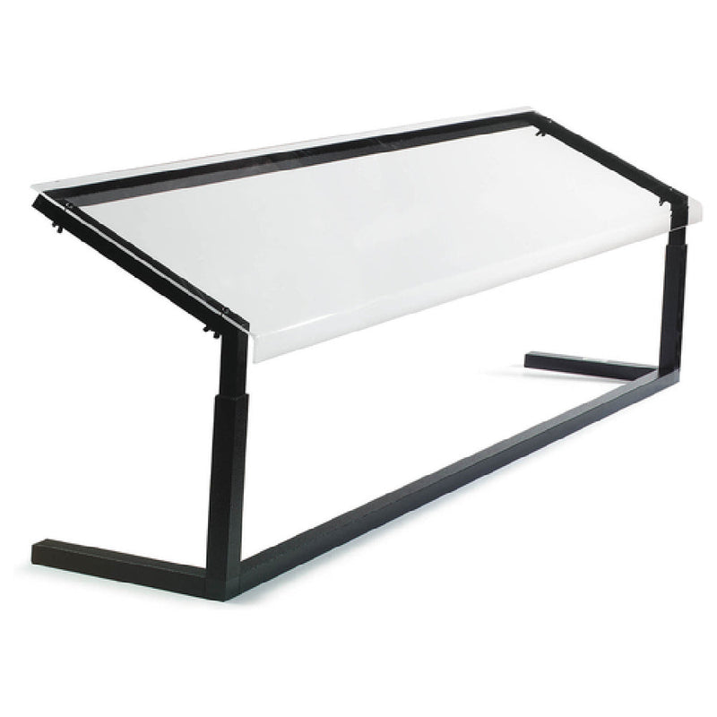 Carlisle 927203 73-1/4 Inch Portable Sneeze Guard Self-serve Adjustable Black Acrylic