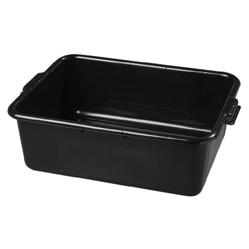 Carlisle 44011SKD03 20 Inch Comfort Curve Bus Box to Store Supplies Black Polyethylene