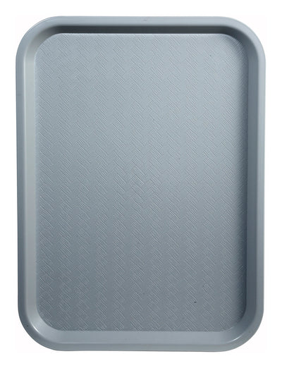 Winco FFT-1014E Gray Fast Food Cafeteria Tray - 10 by 14 Inch BPA-Free Polypropylene