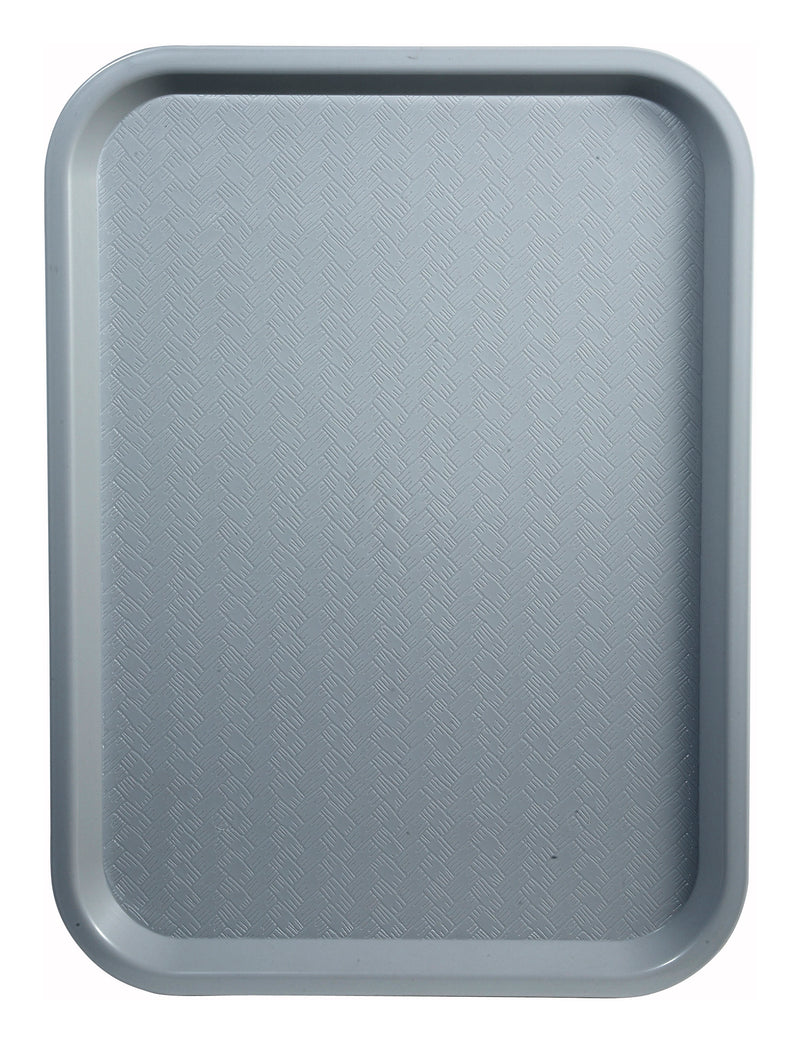 Winco FFT-1014E Gray Fast Food Cafeteria Tray - 10 by 14 Inch BPA-Free Polypropylene
