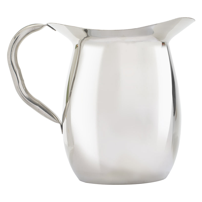 Winco WPB-3 3 Quart Bell Pitcher Heavy Weight Stainless Steel Mirror Finish