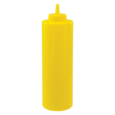 Winco PSB-24Y 24 Oz Squeeze Bottle BPA Free Plastic Yellow 6 Packs