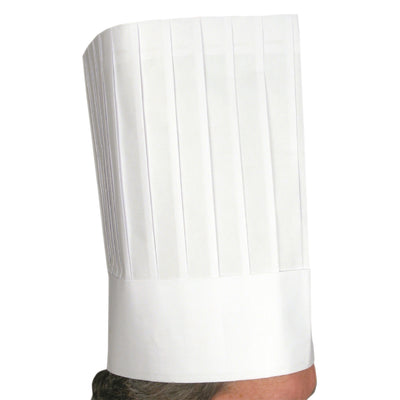 Winco DCH-12 Disposable Chef's Hat 12 Inch Signature Chef 10 Pieces Bag