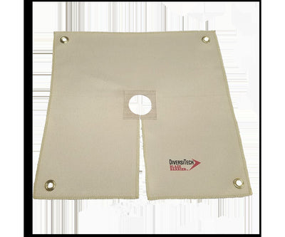 DiversiTech 16510, Heat Resistant Cloth - 18 in x 18 in Keyhole with Cutout For Draping Over Pipes/Tubes