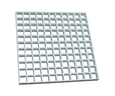 DiversiTech 650-300, 2'x2'x1/2 Return Air Grille, White Polystyrene Wall & Ceiling Vent Cover