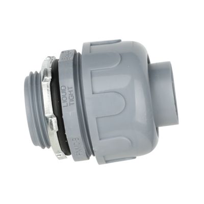 DiversiTech® Liquid-Tight Conduit Connector 1" Non-Metallic 750-NMLT100