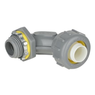 DiversiTech® Liquid-Tight Conduit Connector 1/2" 90° Elbow 750-NMLT9050