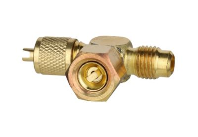 DiversiTech® Access Tee 1/4" Flare Stainless, Brass Female VST-4