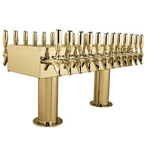 Micro Matic DPT424PVDKR-3 36 Inch Countertop Draft Beer Tower Glycol Cooled Stainless Steel